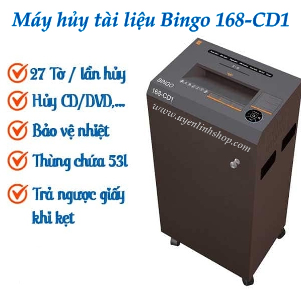 Máy huỷ công nghiệp Bingo 168-CD1