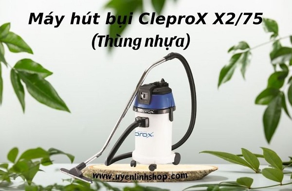 Máy hút bụi CleproX X2/75 - Thùng nhựa