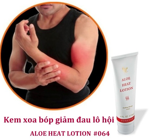 Kem massage trị đau nhức Aloe Heat Lotion