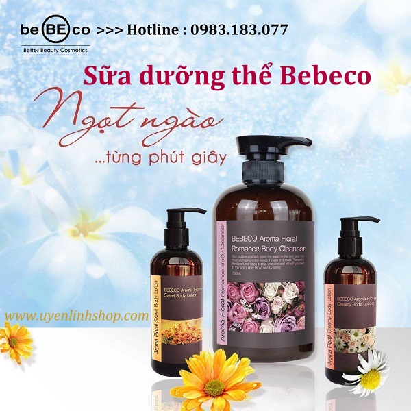 Sữa dưỡng thể Bebeco Aroma Floral Romance Body Lotion