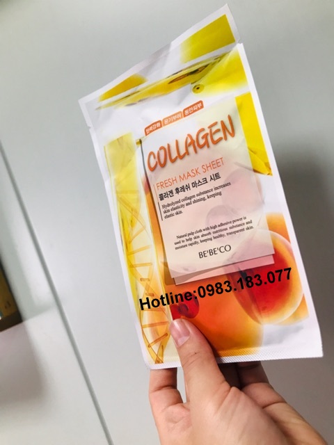 Mặt nạ dưỡng da Collagen Bebeco Collagen Fresh Mask Sheet