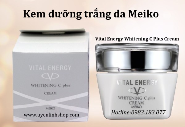 Kem dưỡng trắng da Meiko Vital Energy Whitening C Plus Cream