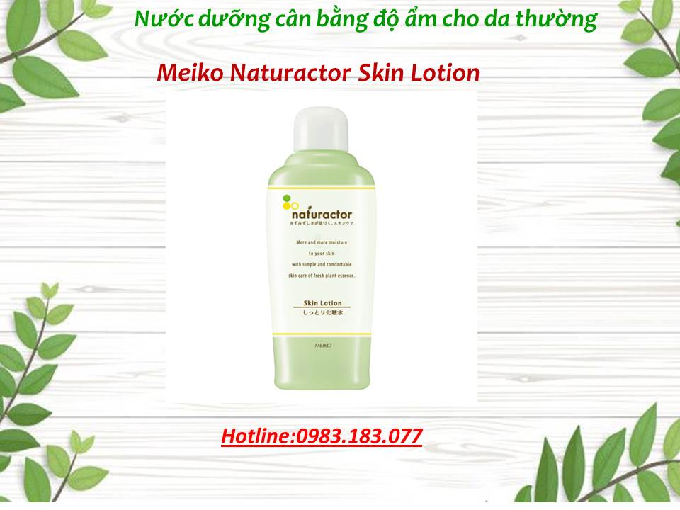 Nước dưỡng cân bằng độ ẩm da thường Meiko Naturactor Skin Lotion