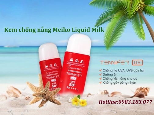 Kem chống nắng Meiko Tennifer Liquid Milk