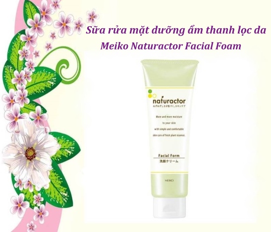 Sữa rửa mặt dưỡng ẩm Meiko Naturactor Facial Foam
