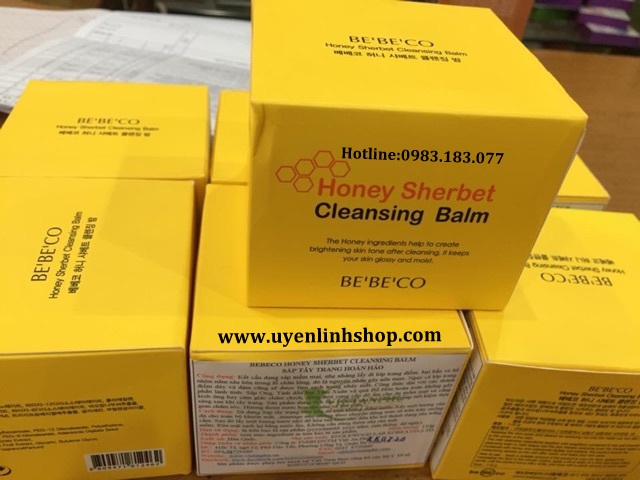 Sáp tẩy trang Bebeco Honey Sherbet Cleansing Balm