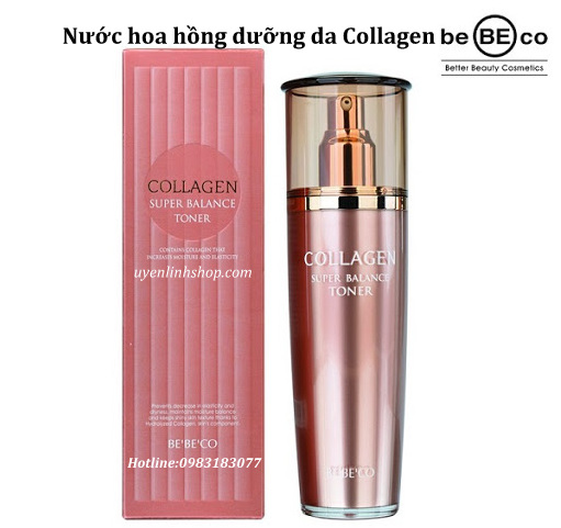Nước hoa hồng dưỡng da Collagen Bebeco