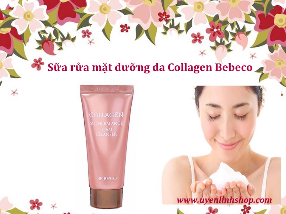 Sữa rửa mặt dưỡng da Collagen Bebeco