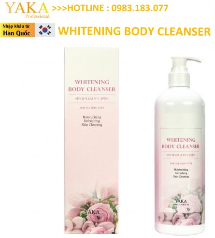 Sữa tắm trắng da Yaka Whitening Body Cleanser