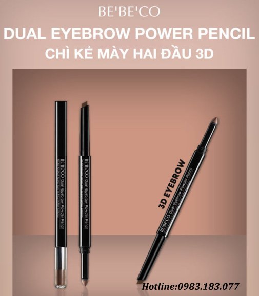 Chì Kẻ Mày Bebeco Dual Eyebrow Power Pencil