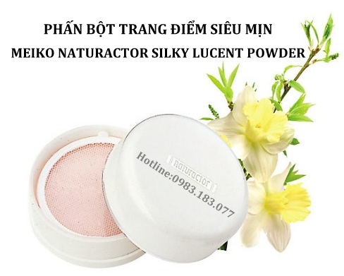 Phấn bột trang điểm Meiko Naturactor Silky Lucent Powder