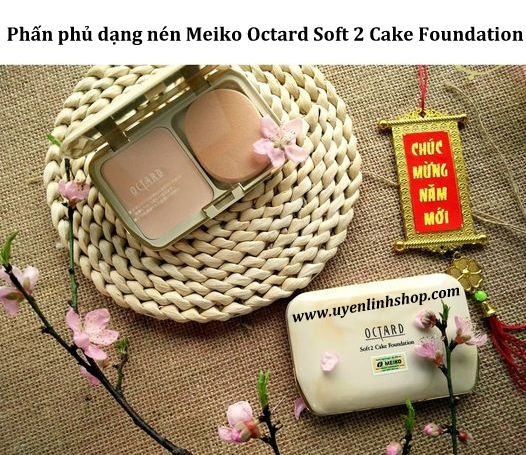 Phấn phủ dạng nén Meiko Octard Soft 2 Cake Foundation
