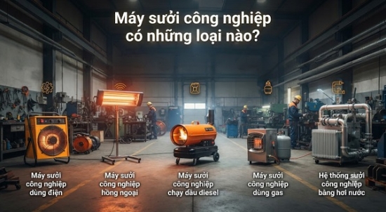 Máy Sưởi Công Nghiệp Có Những Loại Nào?
