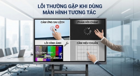 Lỗi Thường Gặp Khi Dùng Màn Hình Tương Tác