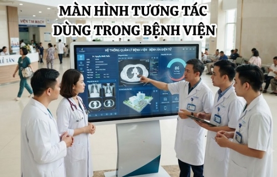 Màn Hình Tương Tác Dùng Cho Bệnh Viện