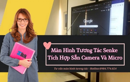 Màn Hình Tương Tác Senke Tích Hợp Sẵn Camera Và Micro