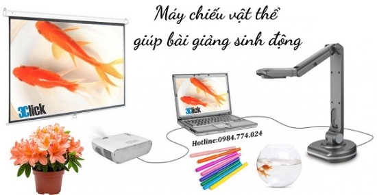 Máy chiếu vật thể giúp bài giảng sinh động