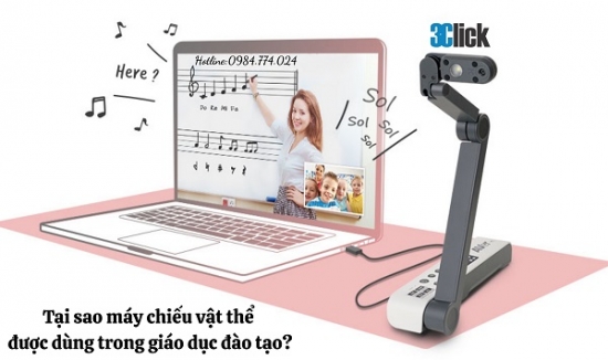 Tại sao máy chiếu vật thể được dùng trong giáo dục đào tạo?