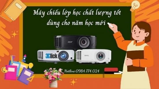 Máy chiếu lớp học chất lượng tốt dùng cho năm học mới