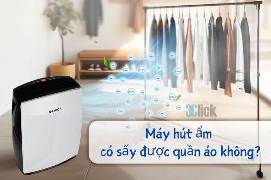 Máy hút ẩm có sấy được quần áo không?