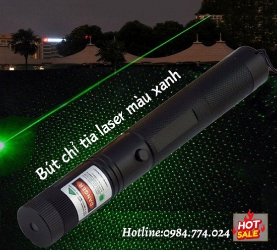 Bút Chỉ Laser Đèn Xanh Chiếu Lên Tivi Màn Hình Led