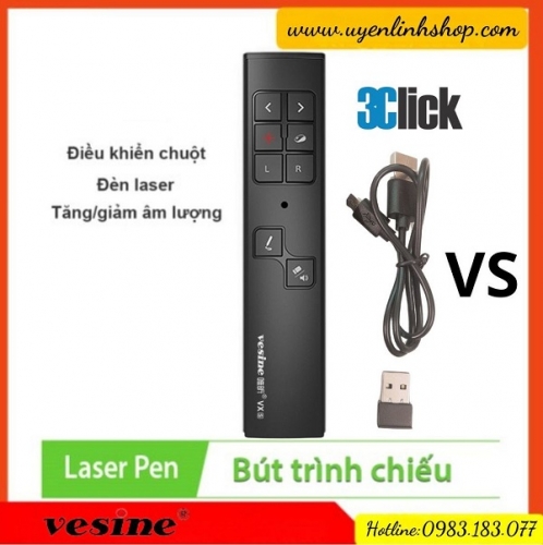 Bút trình chiếu slide chuột bay cao cấp Vesine VXS