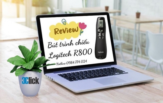 Review bút trình chiếu Logitech R800