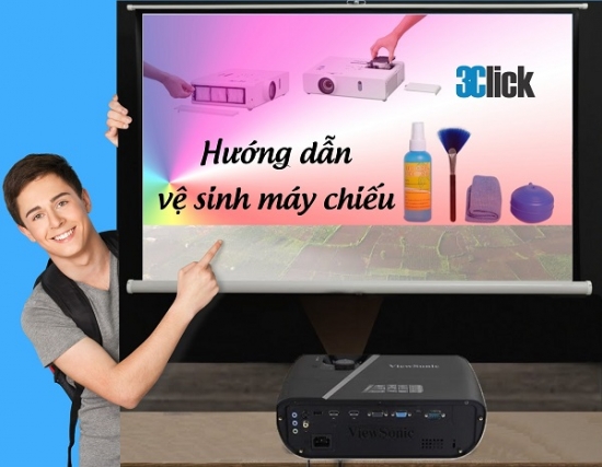 Hướng dẫn vệ sinh máy chiếu tại nhà