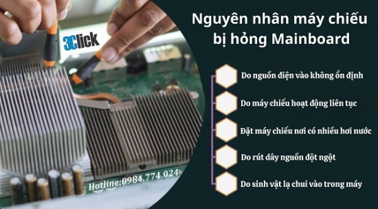 Nguyên Nhân Máy Chiếu Bị Hỏng Mainboard