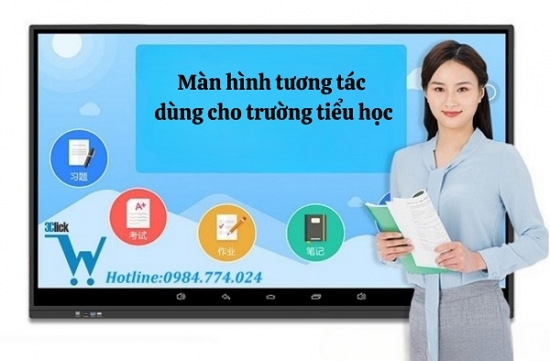 Màn hình tương tác dùng cho trường tiểu học