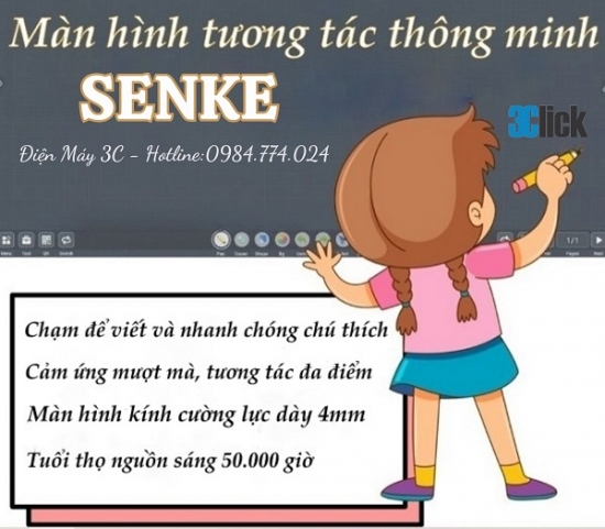 Review màn hình tương tác thông minh Senke