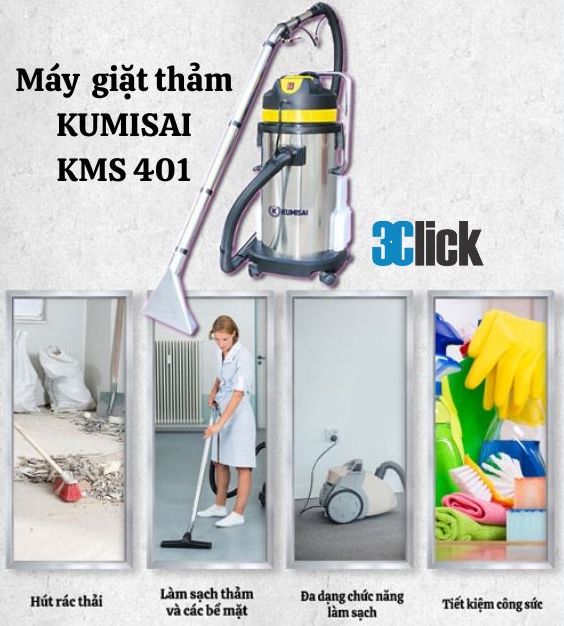 Máy giặt thảm Kumisai KMS 401