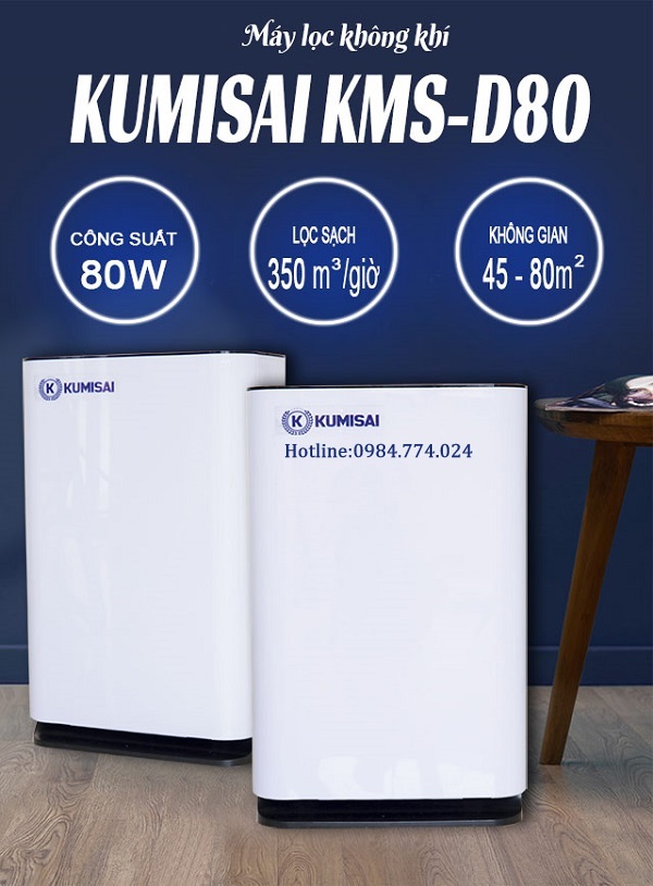 Máy lọc không khí Kumisai KMS-D80