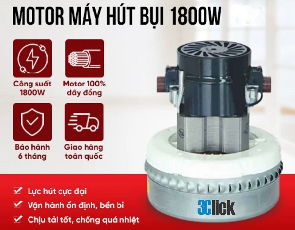Motor máy hút bụi 1800W