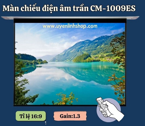 Màn chiếu điện âm trần CM-1009ES