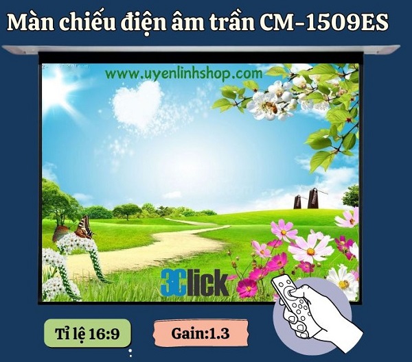 Màn chiếu điện âm trần CM-1509ES