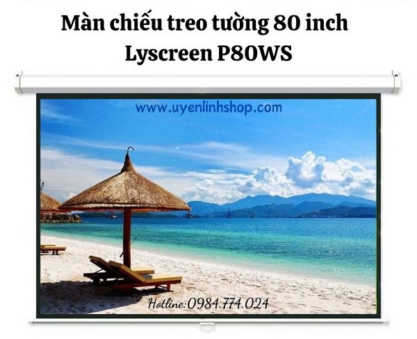 Màn chiếu treo tường Lyscreen 80 inch P80WS