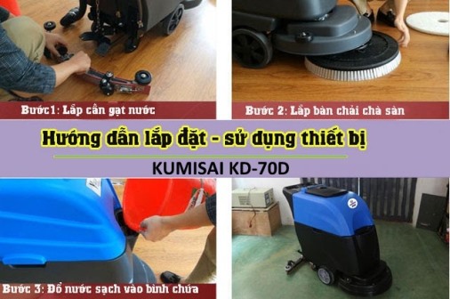 Máy chà sàn liên hợp Kumisai KMS 70D