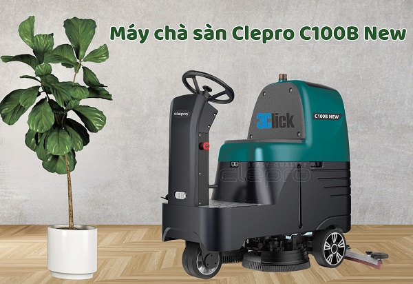 Máy chà sàn ngồi lái Clepro C100B New