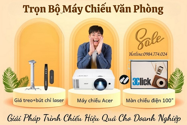 Trọn Bộ Máy Chiếu Văn Phòng Acer H5386BDi