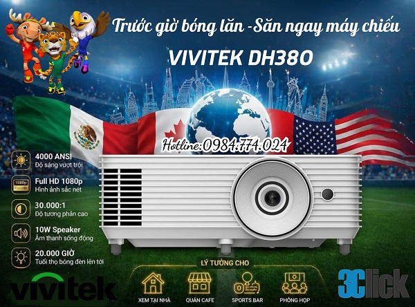 Máy Chiếu Full HD Vivitek DH380