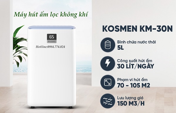 Máy hút ẩm Kosmen KM-30N