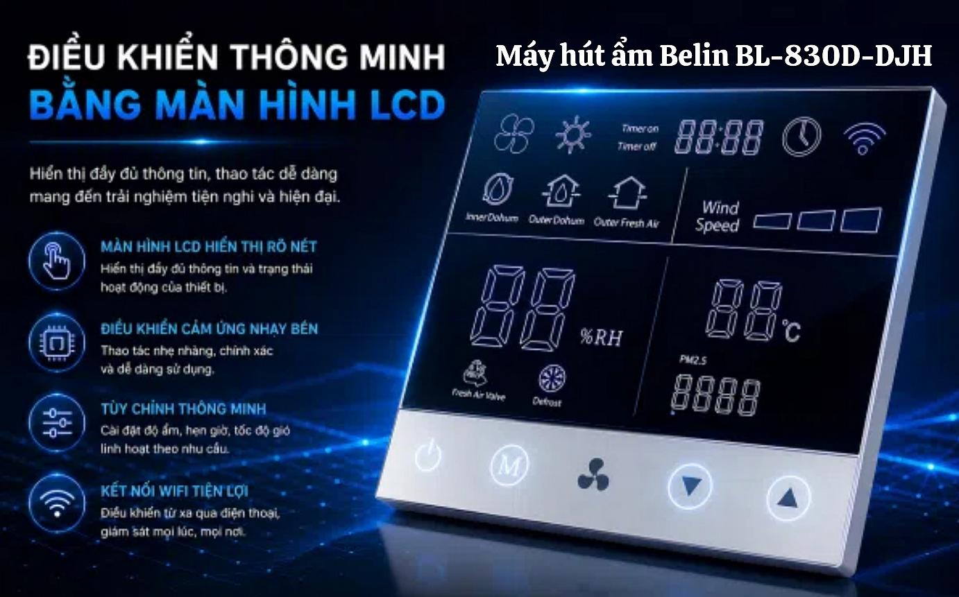 Máy hút ẩm treo trần Belin BL-830D-DJH