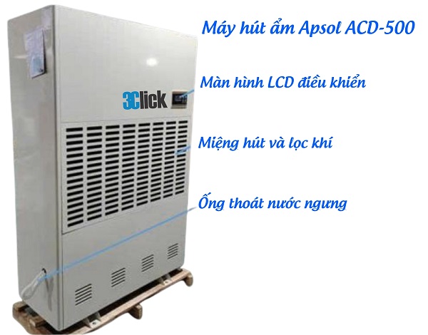 Máy hút ẩm công nghiệp Apsol ACD-500