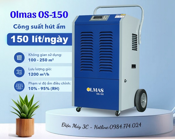 Máy hút ẩm công nghiệp Olmas OS-150
