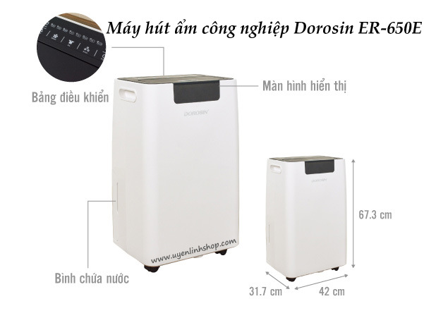 Máy hút ẩm công nghiệp Dorosin ER-650E