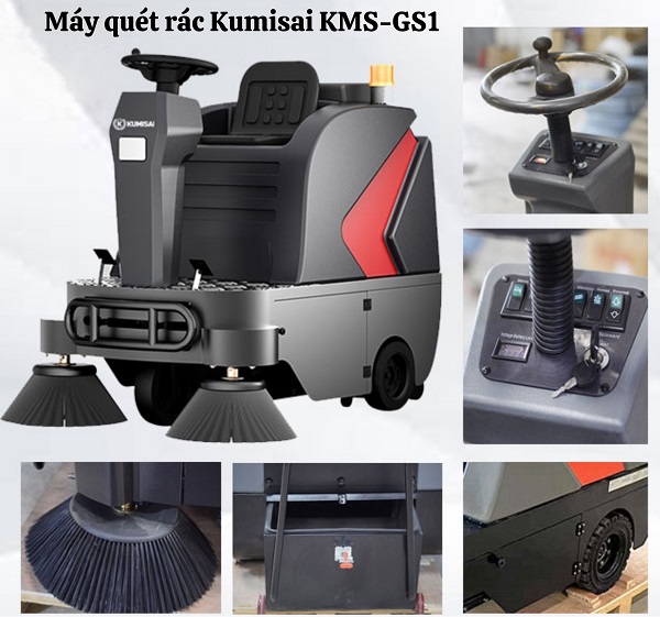 Máy quét rác ngồi lái Kumisai KMS-GS1