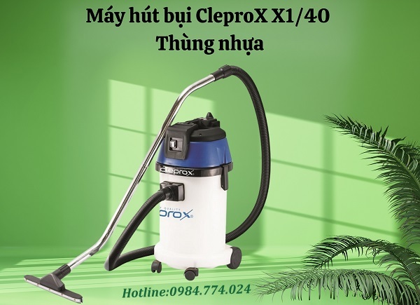 Máy hút bụi CleproX X1/40 - Thùng nhựa
