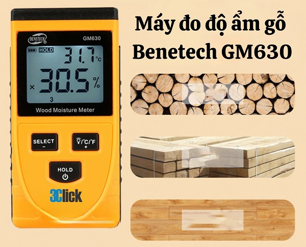 Máy đo độ ẩm gỗ Benetech GM630