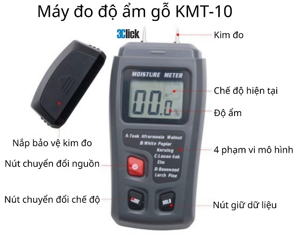 Máy đo độ ẩm gỗ KMT-10